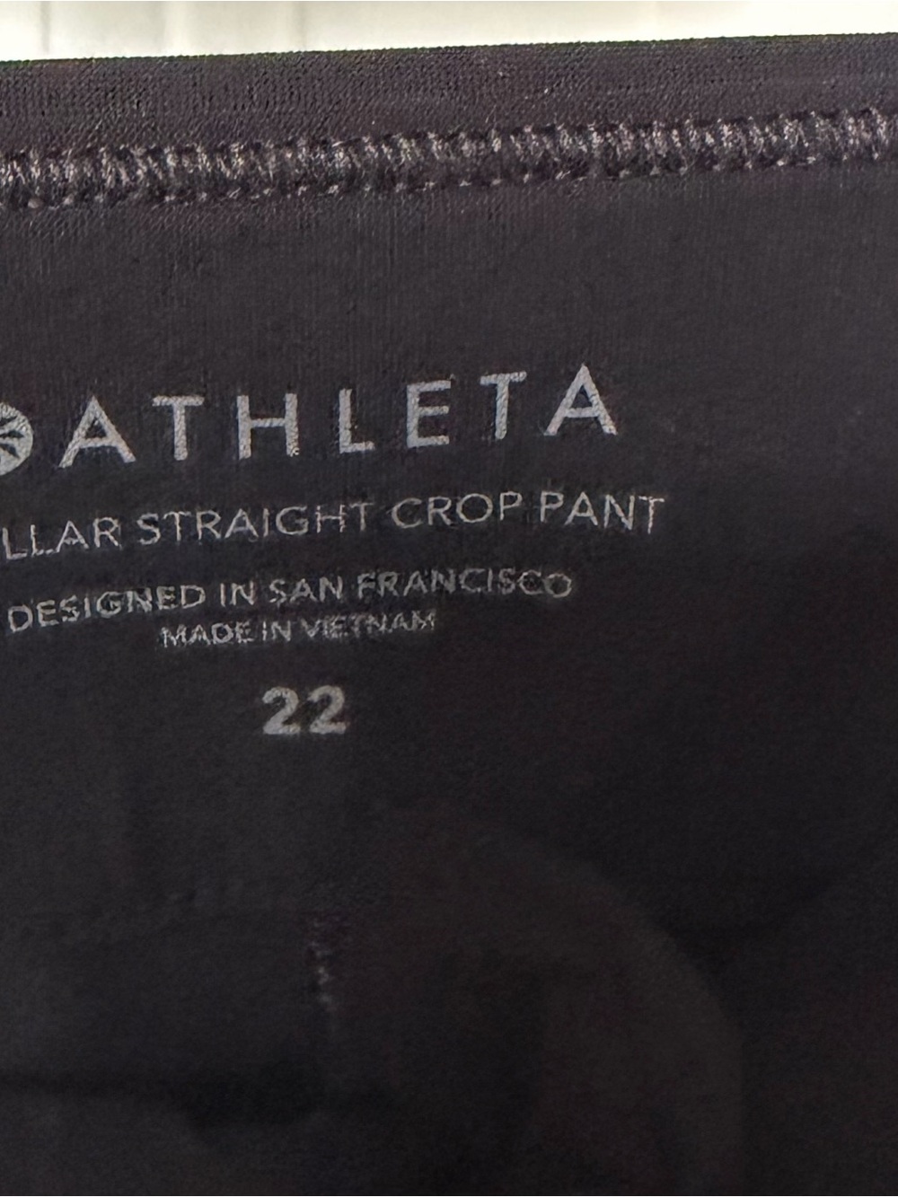 Athleta Black Straight Crop Pant - plus size